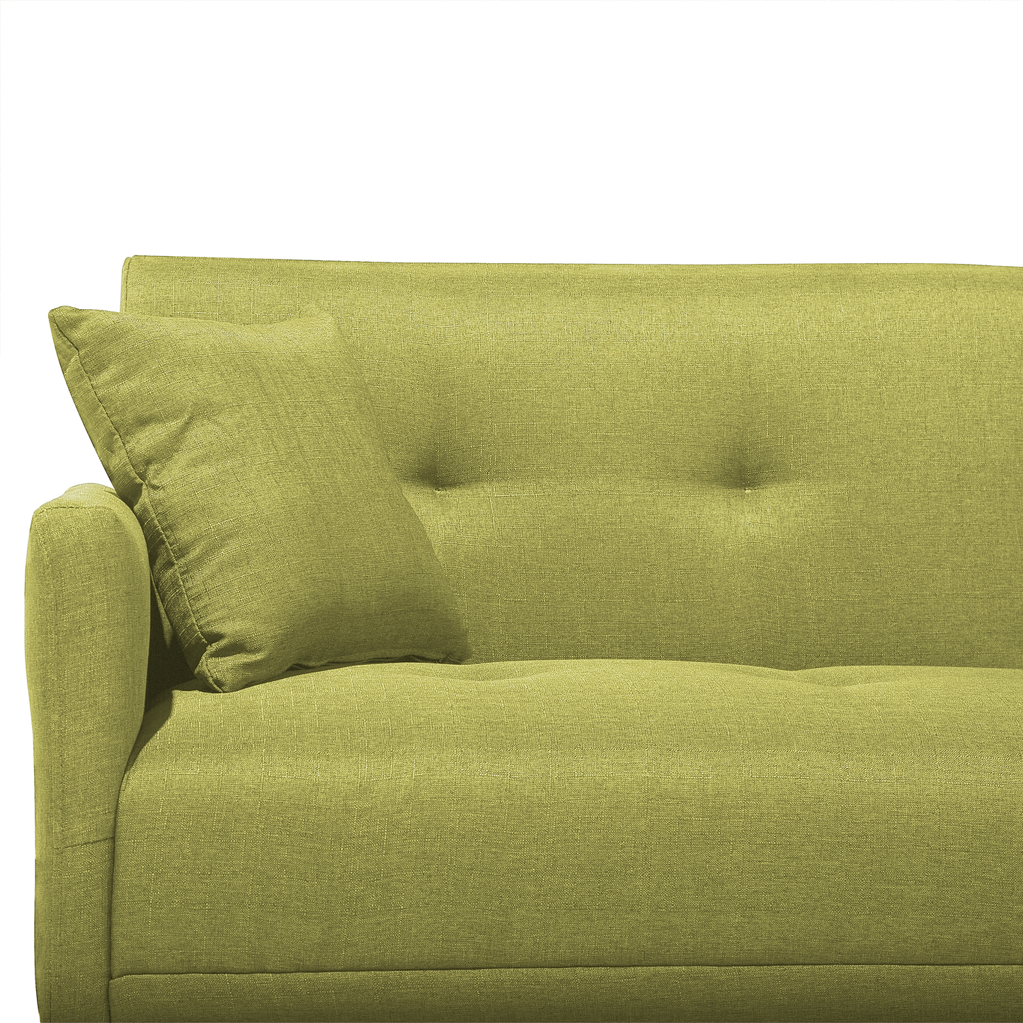Sofa Bed Green 3 Seater Buttoned Seat Click Clack Beliani