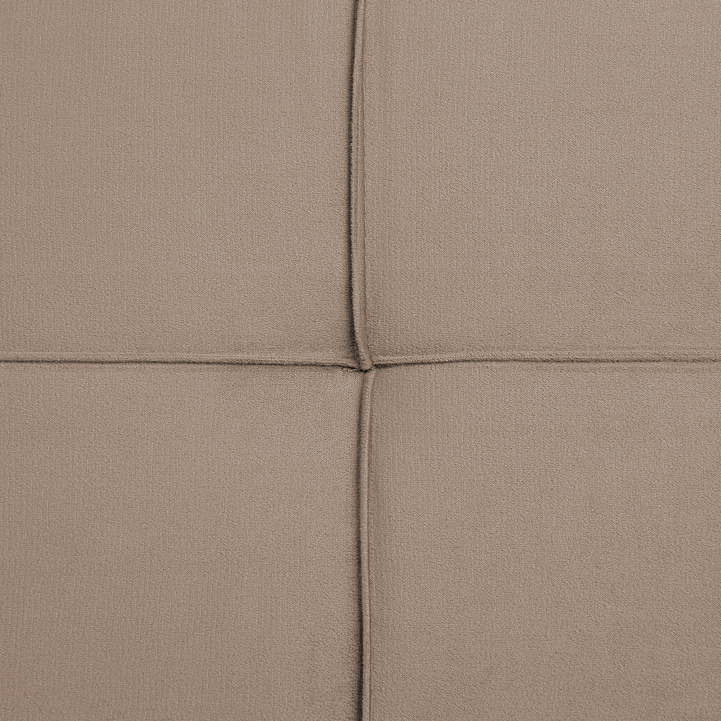 Sofa Bed Beige 3-Seater Quilted Upholstery Click Clack Metal Legs Beliani