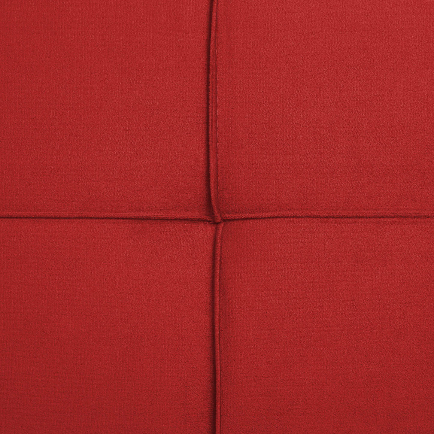 Sofa Bed Red 3-Seater Quilted Upholstery Click Clack Metal Legs Beliani
