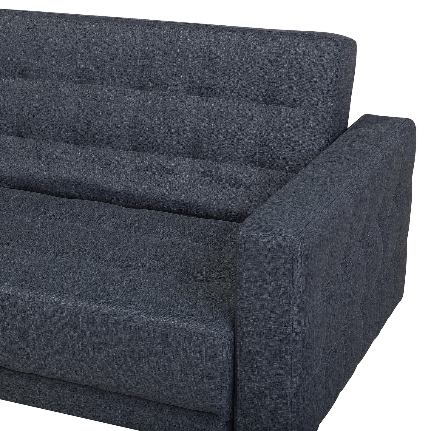 Sofa Light Grey Fabric Upholstery Light Wood Legs 3 Seater Scandinavian Style Beliani