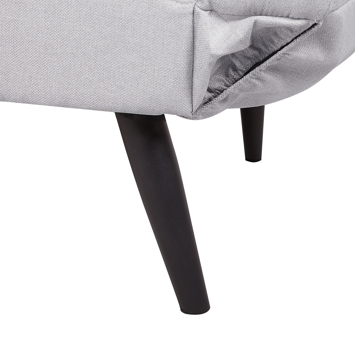 Sofa Bed White Loveseat Adjustable Armrests Minimalist Beliani
