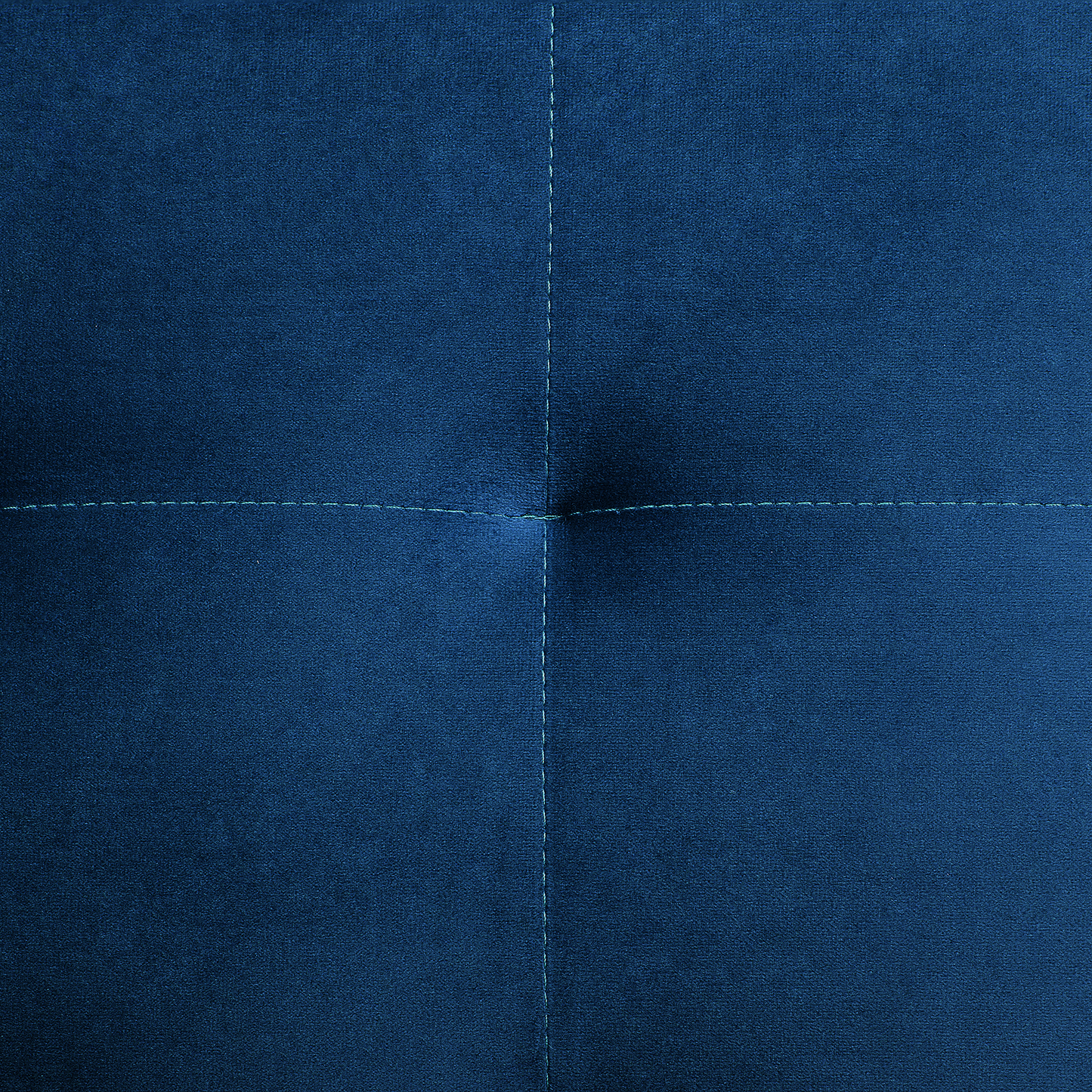 Sofa Bed Navy Blue Velvet Tufted Fabric Modern Living Room Modular 3 Seater Gold Legs Track Arm Beliani