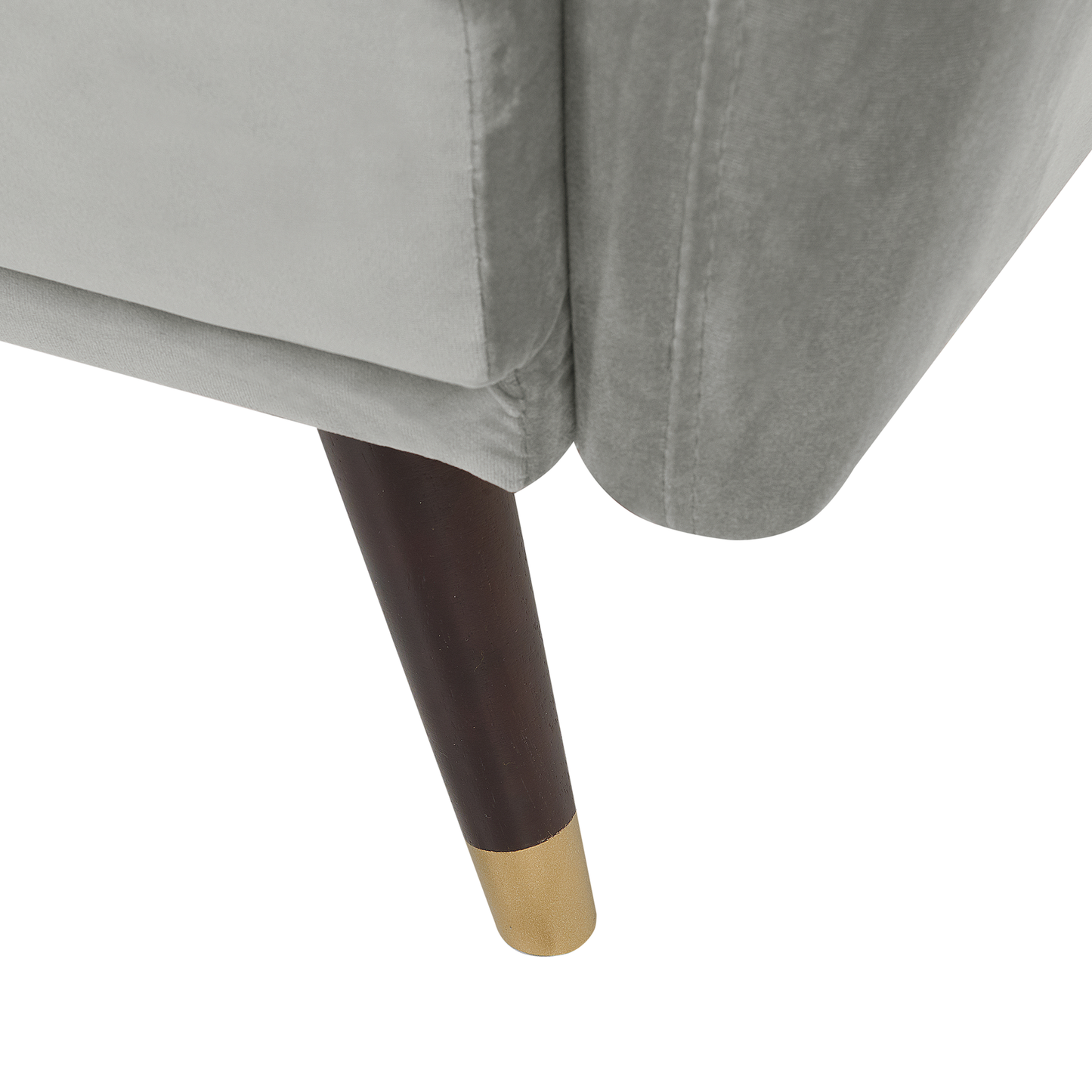 Sofa Bed Light Grey Sleeper Convertible Velvet Upholstery Elegant Glam Modern Living Room Bedroom Beliani