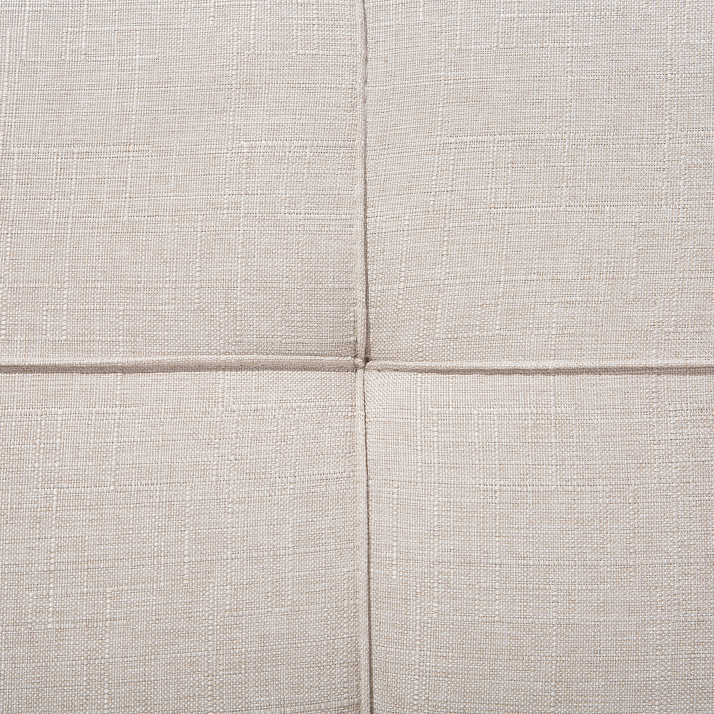 Sofa Bed Light Beige 3-Seater Quilted Upholstery Click Clack Split Back Metal Legs Beliani