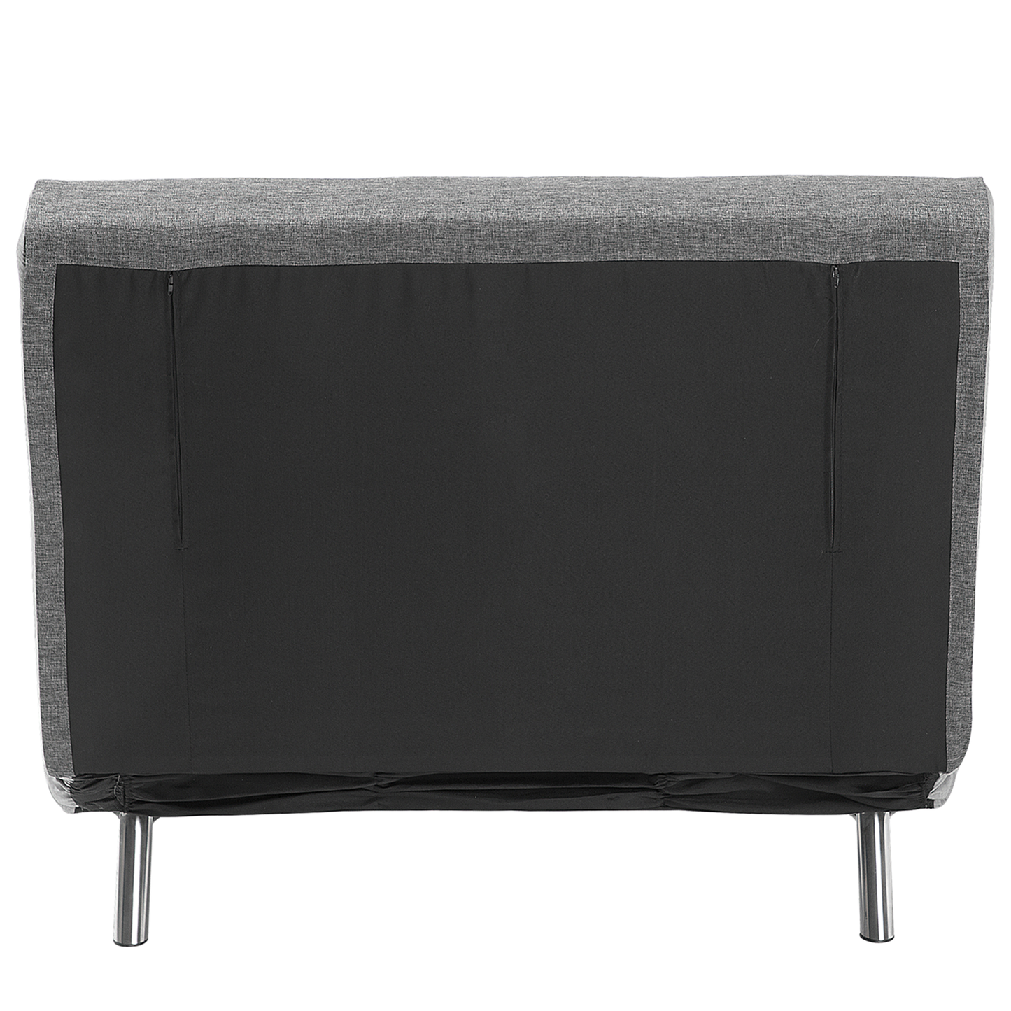 Sofa Bed Grey Fabric Upholstery Single Sleeper Fold Out Chair Bed Beliani
