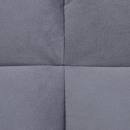 Sofa Bed Dark Grey 3 Seater Reclining Back Quilted Beliani