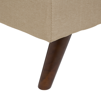 Sofa Bed Light Brown 3-Seater Quilted Upholstery Click Clack Split Back Metal Legs Beliani