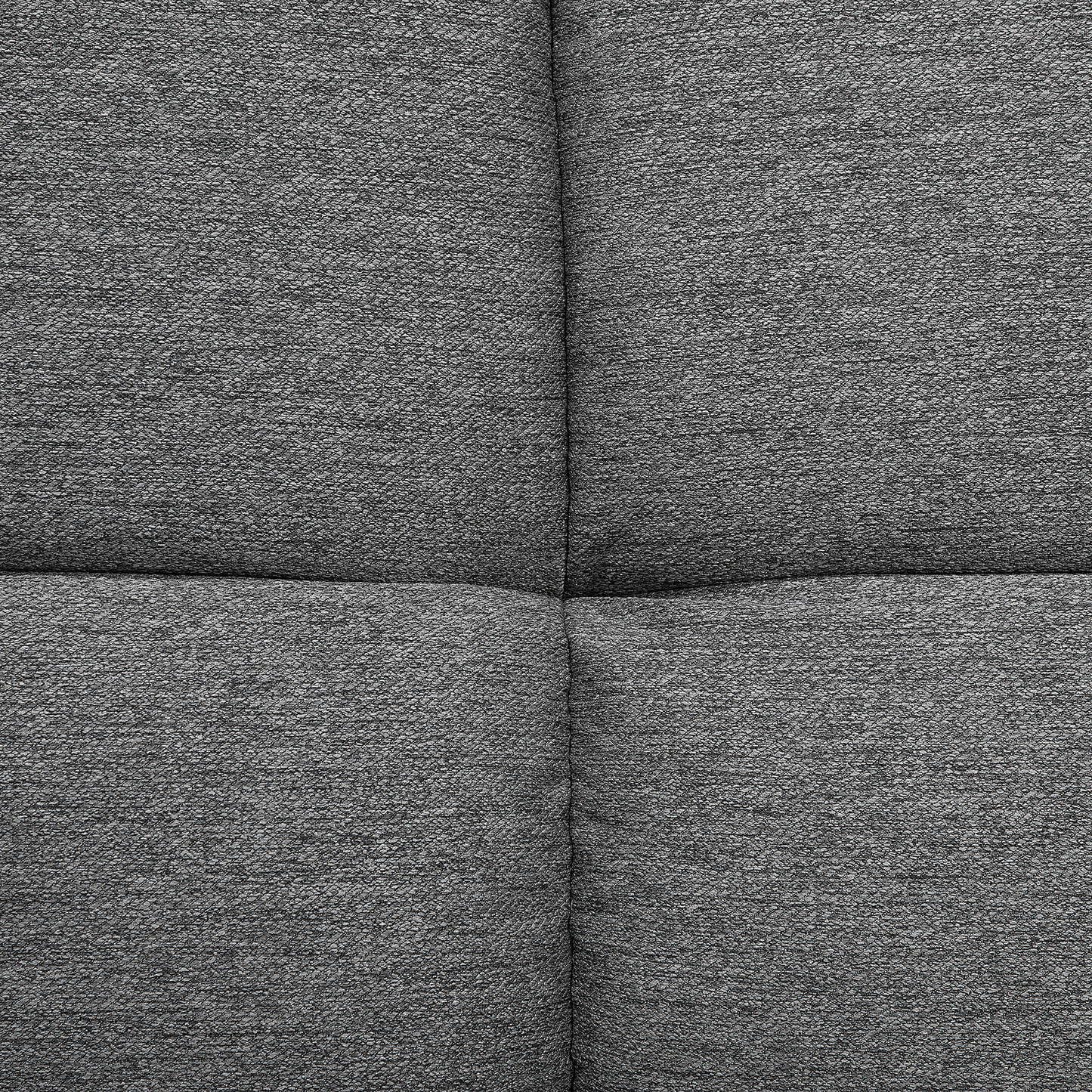 Sofa Bed Grey Fabric Upholstered 3 Seater Reclining Backrest Square Quilted Beliani
