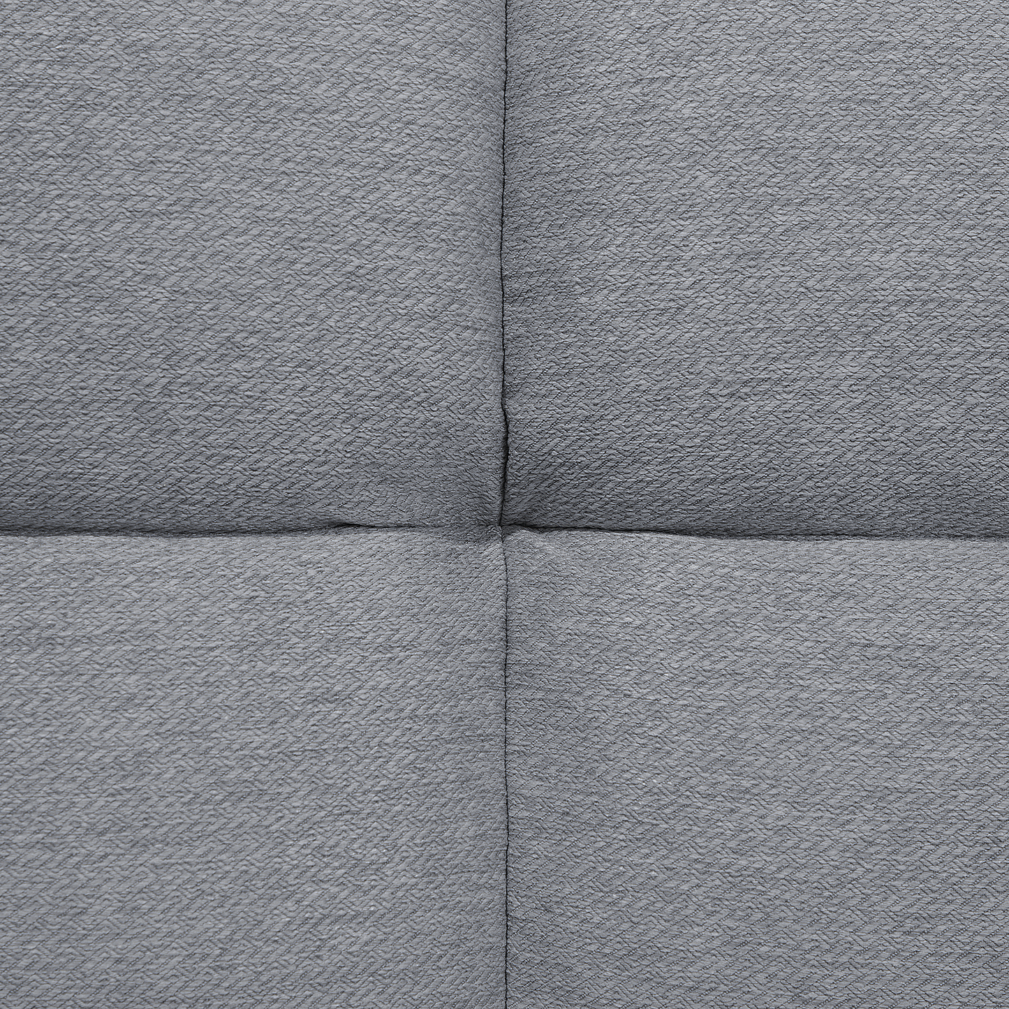 Sofa Bed Light Grey Fabric Upholstered 3 Seater Reclining Backrest Square Quilted Beliani