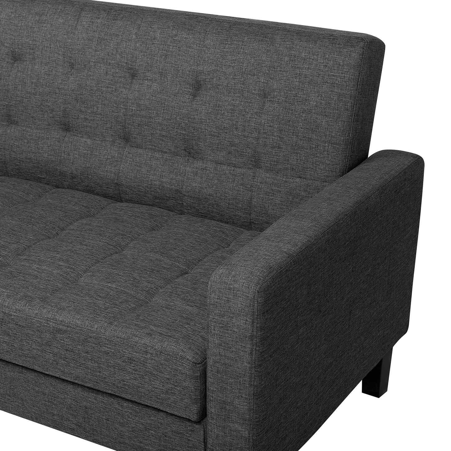 Sofa Red Fabric Upholstery Light Wood Legs 3 Seater Scandinavian Style Beliani