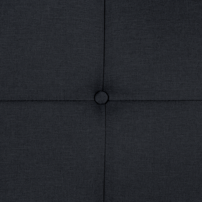 3 Seater Click Clack Sofa Bed Black Tufted Modern Living Room Beliani