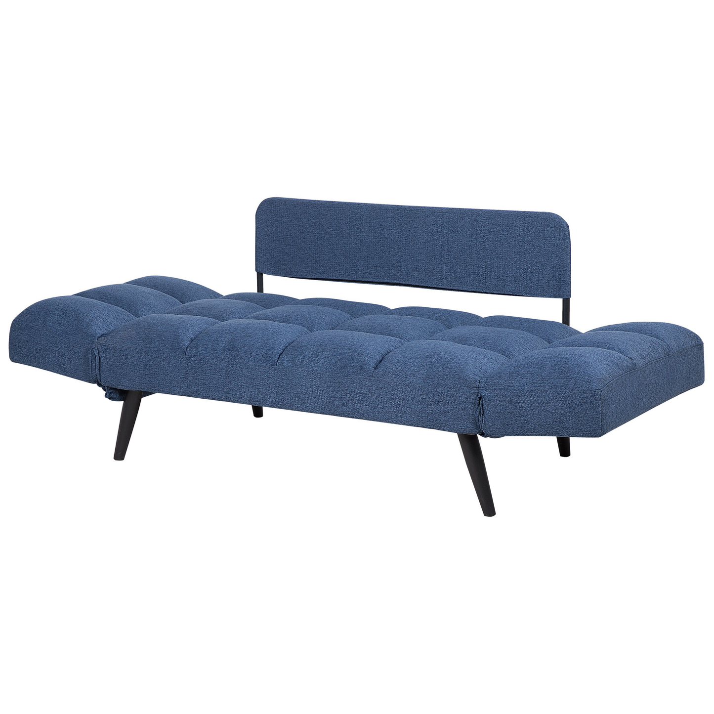 Sofa Bed Navy Blue Loveseat Adjustable Armrests Minimalist Beliani