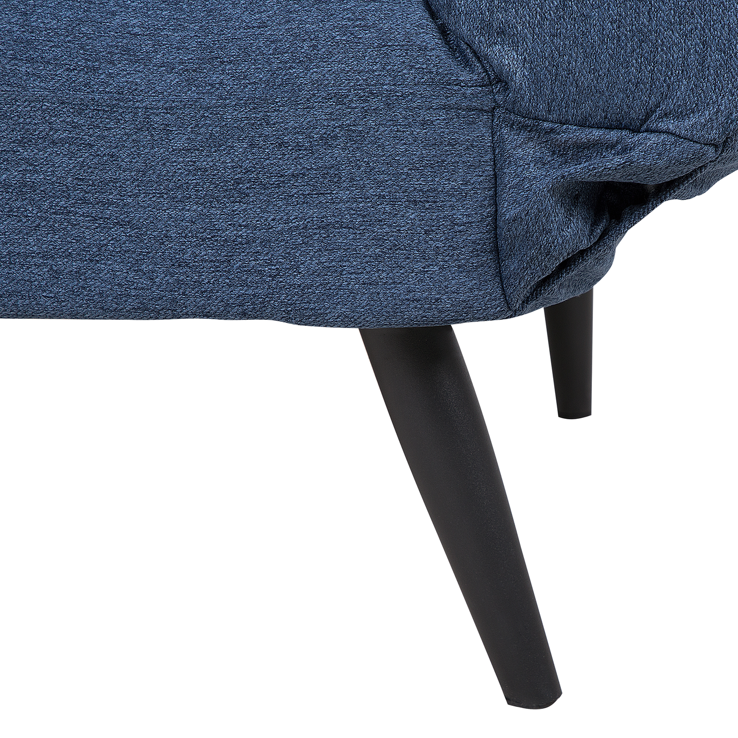 Sofa Bed Navy Blue Loveseat Adjustable Armrests Minimalist Beliani