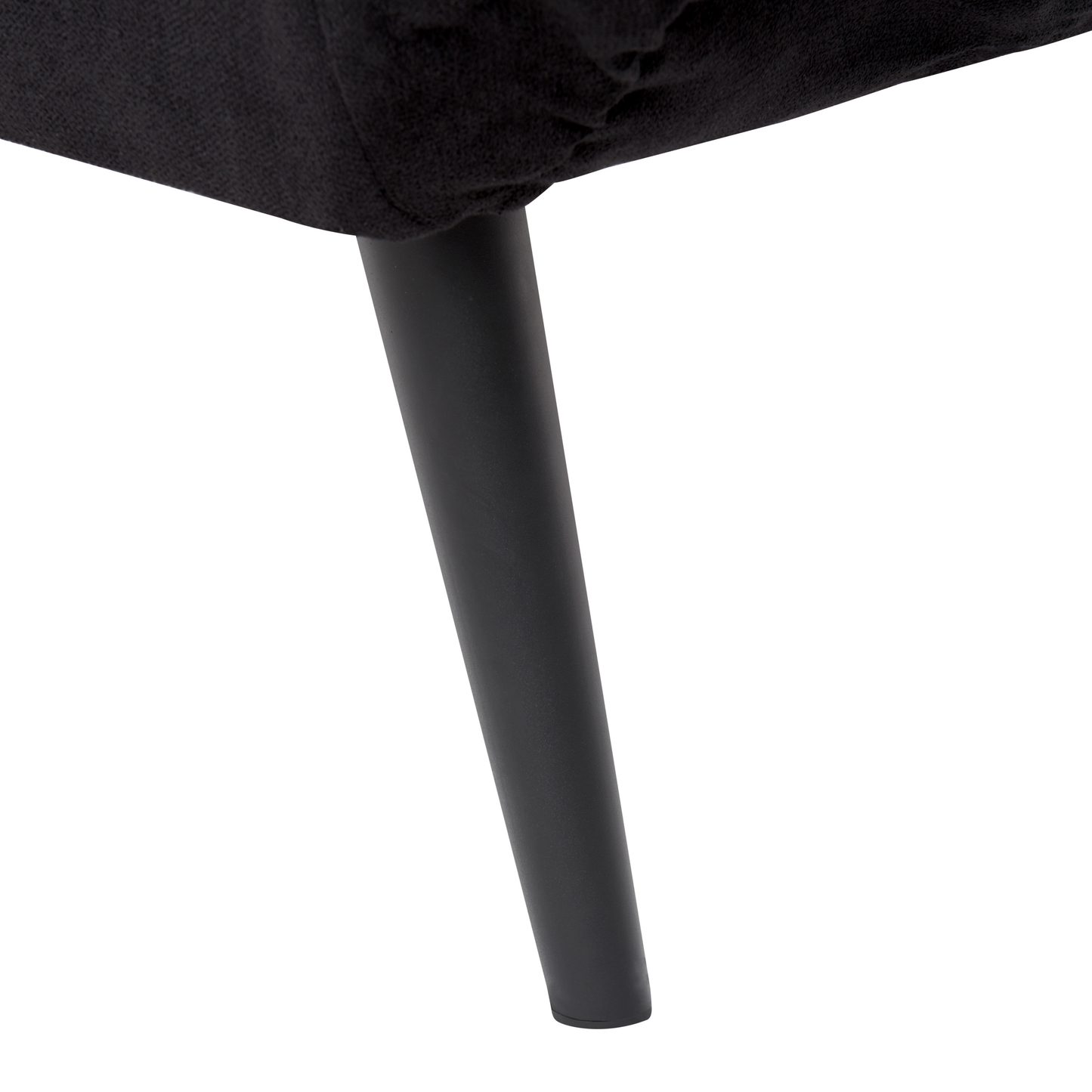 Sofa Bed Black Loveseat Adjustable Armrests Minimalist Beliani