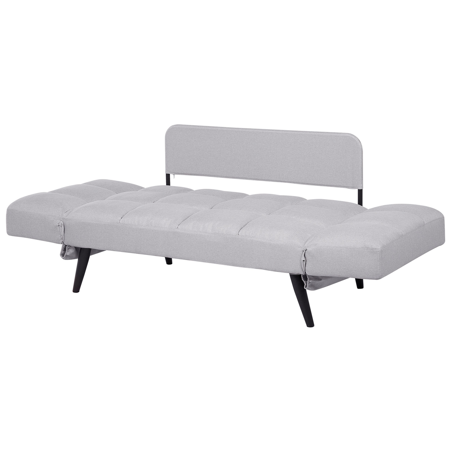 Sofa Bed White Loveseat Adjustable Armrests Minimalist Beliani
