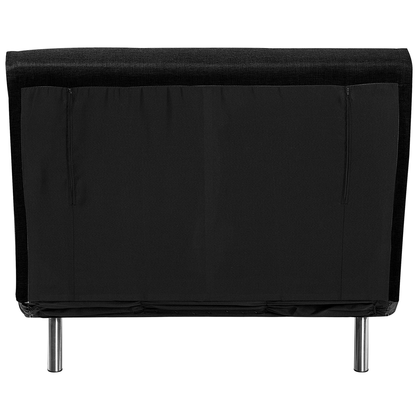 Sofa Bed Black Fabric Upholstery Single Sleeper Fold Out Chair Bed Beliani