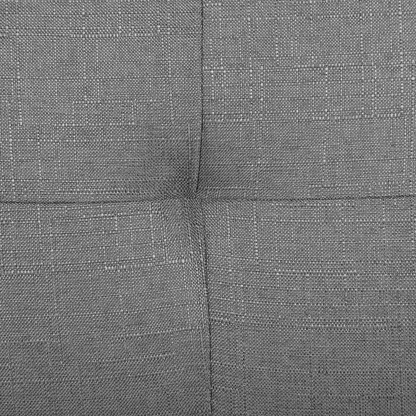 3 Seater Sofa Bed Light Grey Upholstered Armless Modern Beliani