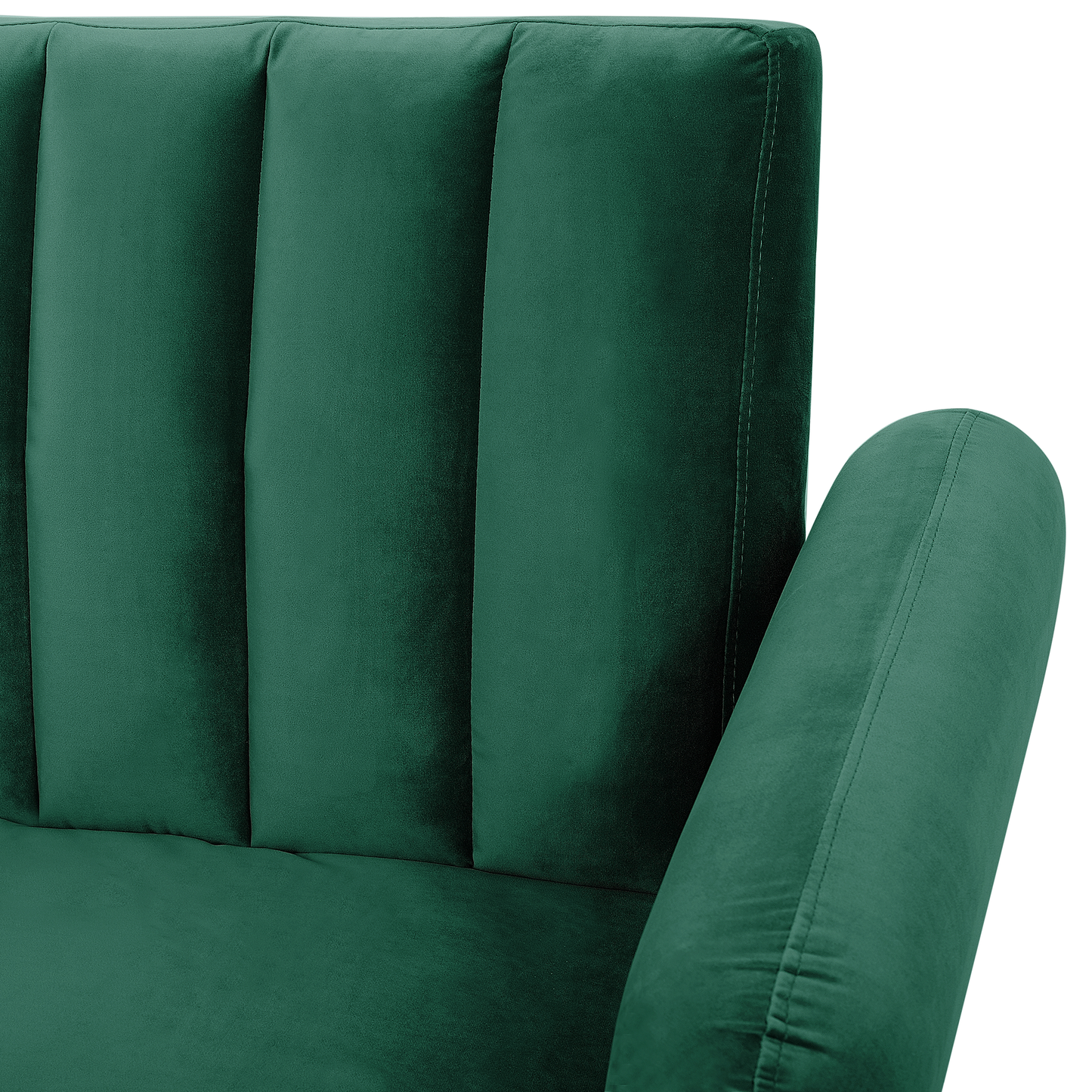 Sofa Bed Green Sleeper Convertible Velvet Upholstery Elegant Glam Modern Living Room Bedroom Beliani