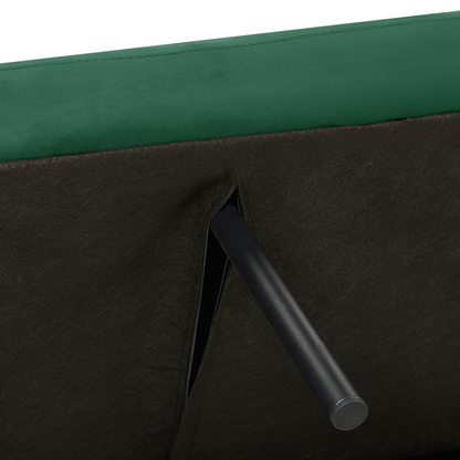 Sofa Bed Green Sleeper Convertible Velvet Upholstery Elegant Glam Modern Living Room Bedroom Beliani