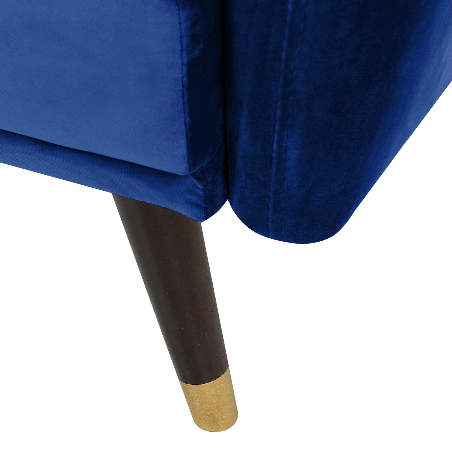 Sofa Bed Navy Blue Sleeper Convertible Velvet Upholstery Elegant Glam Modern Living Room Bedroom Beliani