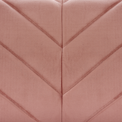 Sofa Bed Pink Velvet Fabric Retro Living Room 3 Seater Wooden Legs Track Arms Beliani