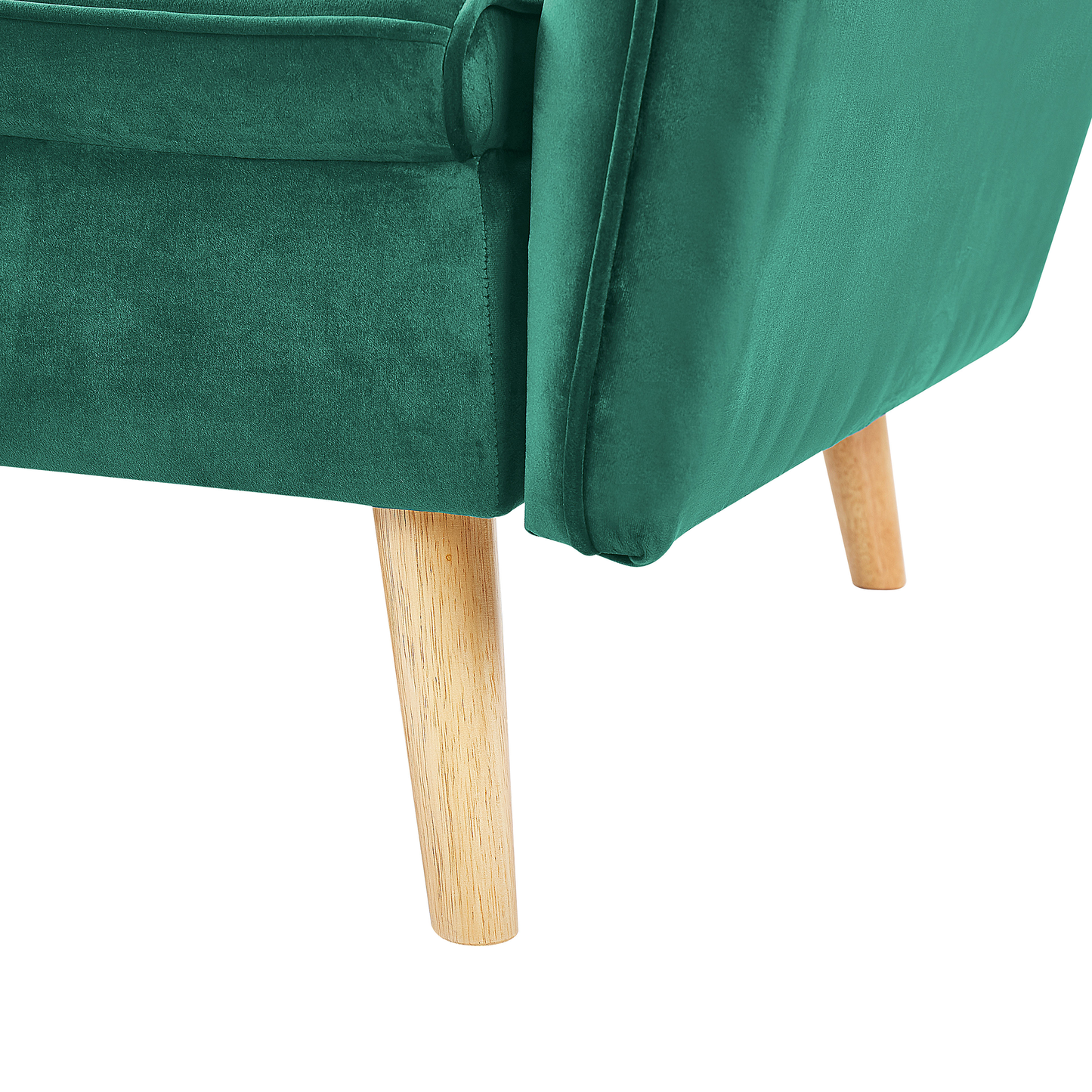 Sofa Bed Dark Green Velvet Upholstered Convertible Couch Modern Design Buttoned Backrest  Beliani